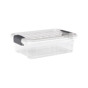 DÜNYA DP-33105-102 ( 13LT ) ( ŞEFFAF ) ÇOK AMAÇLI SAKLAMA KUTUSU & ORGANİZER ( KİLİTLİ KAPAK ) ( 445X305X135MM )*12=K