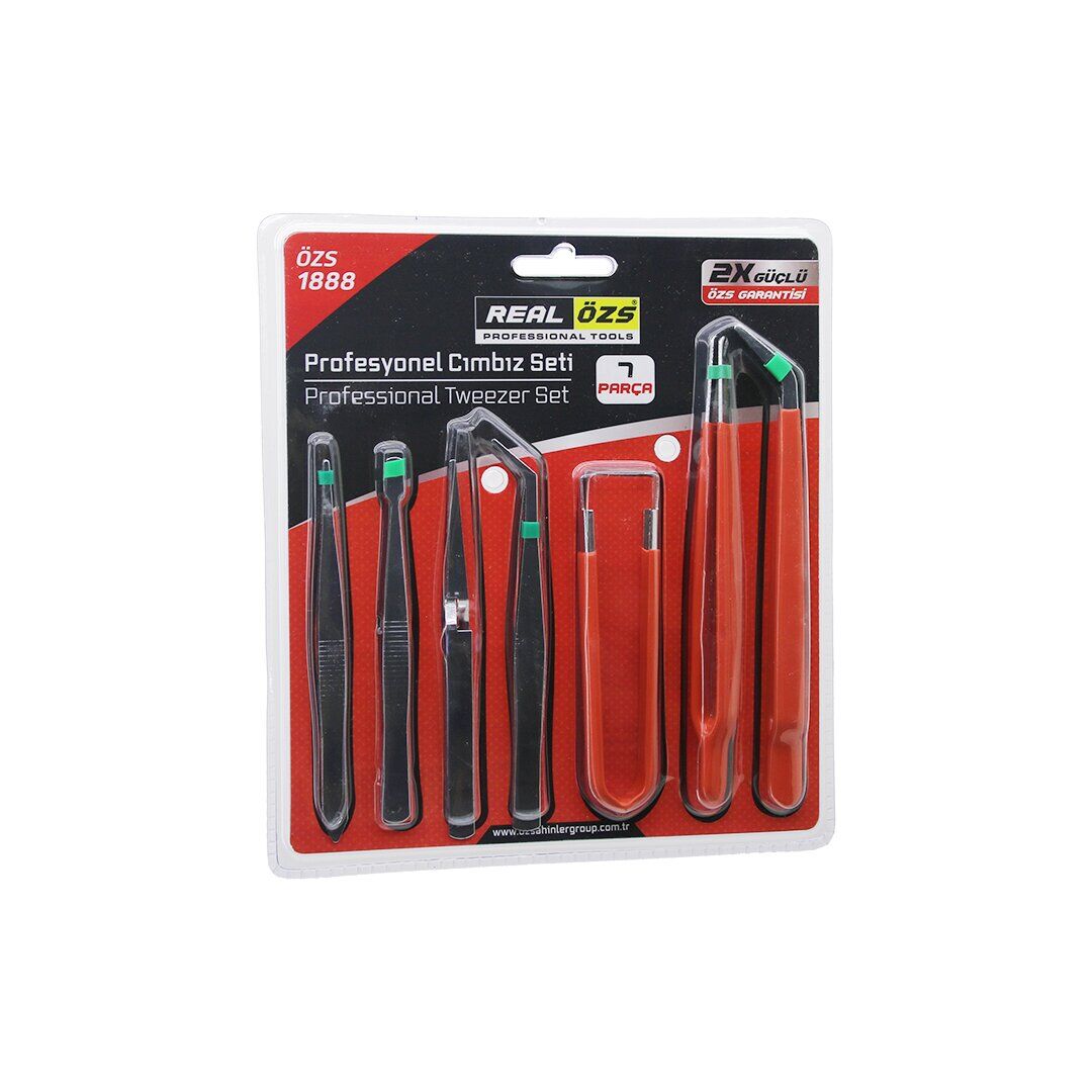 DMX-4658 ( 7PCS ) PROFESYONEL 1888 ( TEKNİK ) CIMBIZ SETİ*144