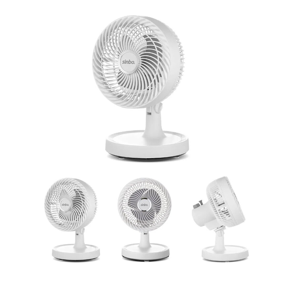 SİNBO SF-7703 ( BEYAZ ) ( 12'' ) ( EV & OFİS) ( KOMPAKT & SESSİZ & İKİ KADEME ) MASAÜSTÜ VANTİLATÖR*12