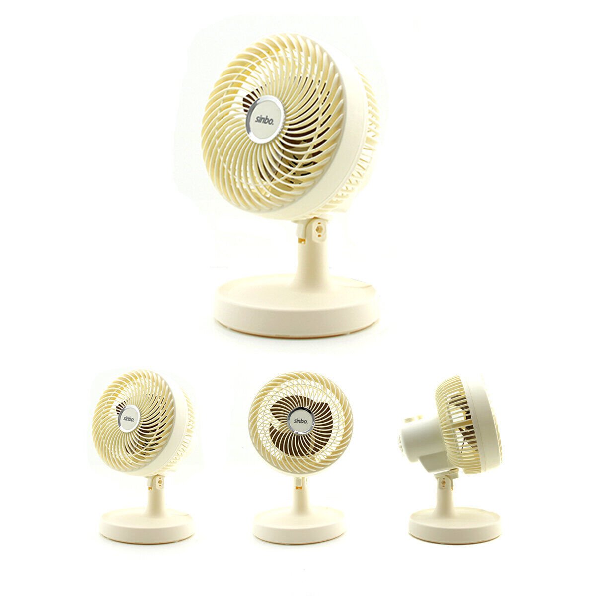SİNBO SF-7703 ( BEJ ) ( 12'' ) ( EV & OFİS ) ( KOMPAKT & SESSİZ & İKİ KADEME ) MASAÜSTÜ VANTİLATÖR*12
