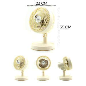 SİNBO SF-7703 ( BEJ ) ( 12'' ) ( EV & OFİS ) ( KOMPAKT & SESSİZ & İKİ KADEME ) MASAÜSTÜ VANTİLATÖR*12
