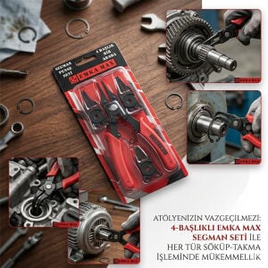 EMKA MAX-5572 ( 4IN1 ) SEGMAN PENSE SETİ ( İÇ VE DIŞ KELEPÇE ) ( DEĞİŞTİRİLEBİLİR BAŞLIK )*200