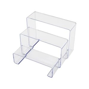 DOLLY Y-118  ( 3 BOY & BASAMAK ) ÜRÜN SUNUM TEŞHİR AYAK ( Y: 6-11.5-16.5CM ) ( DERiNLİK: 6.5CM ) ( EN: 19.5-20.5-21.5CM )*24