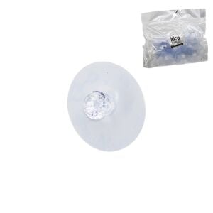 İBİCO İ17-025 ( 10PCS ) ( TEK DÜĞME = MİKA KRİSTAL PLASTİK ) ASKI ( ŞEFFAF PVC YAPIŞKANLI MONTAJ )*25X12