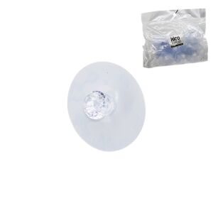 İBİCO İ17-025 ( 10PCS ) ( TEK DÜĞME = MİKA KRİSTAL PLASTİK ) ASKI ( ŞEFFAF PVC YAPIŞKANLI MONTAJ )*25X12