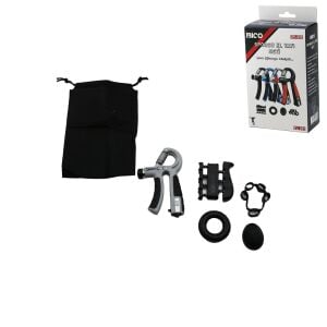 İBİCO İ19-010 ( 5PCS ) EL SPOR ALETLERİ SETİ ( EL YAYI & HALKA & YUMURTA & GEÇMELİ PARMAKLIK & YAYLI PARMAKLIK ) *100