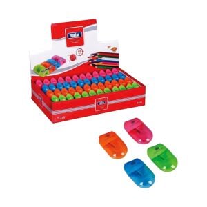 TRİX T-220 ( TEKLİ ) OVAL KAPAKLI RENKLİ KALEMTIRAŞ*48X24