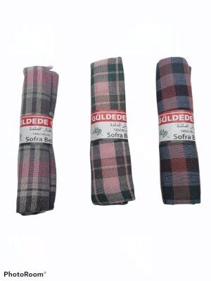 GÜLDEDE ( ETİKETLİ ) NATURAL RENKLİ SOFRA BEZİ & PİKNİK ÖRTÜSÜ 140X140CM*25X1