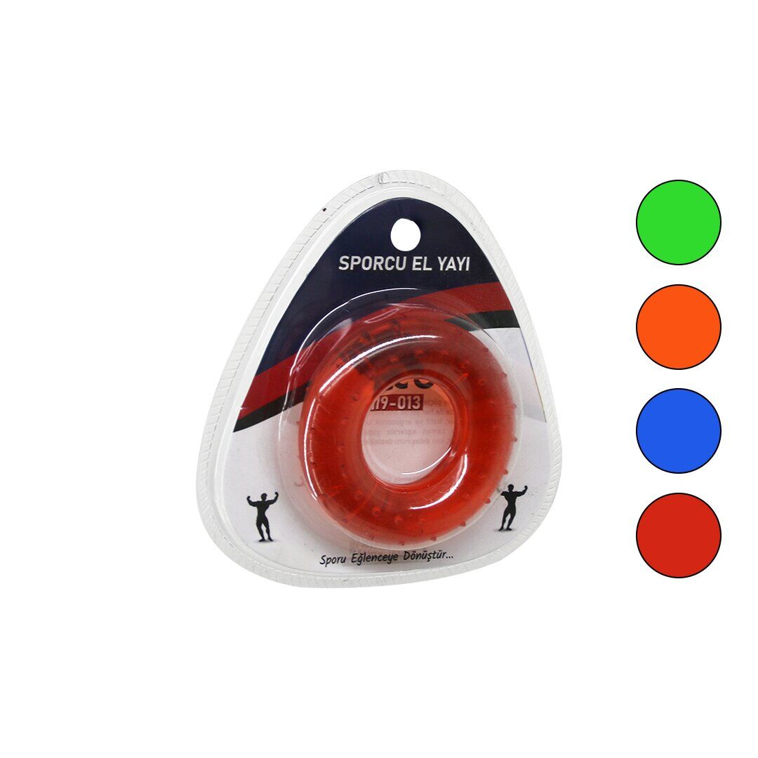 İBİCO İ19-013 ( HALKA MODEL ) ( ŞEFFAF & RENKLİ ) SPORCU SİLİKON EL YAYI*300