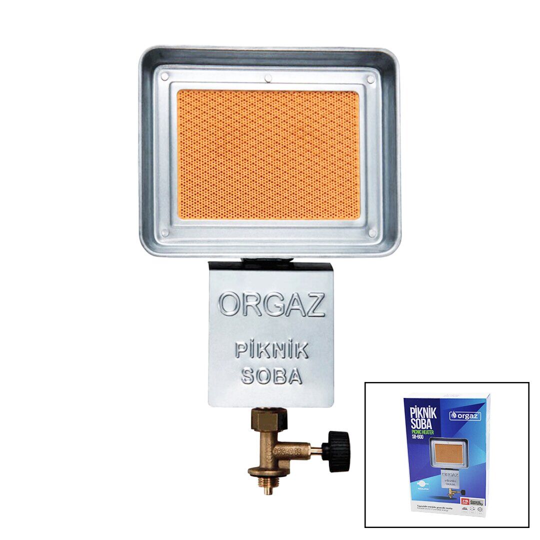 ORGAZ PICNIC HEATER ( GENİŞ & İPRAGAZ MUSLUK ) SB-600 KAMP & PİKNİK SOBA ( TÜP ÜZERİ )*20