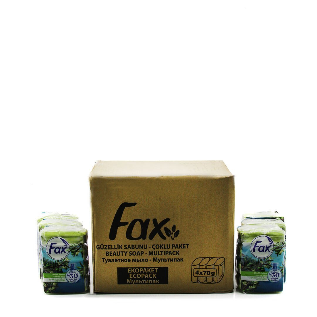 FAX 515489 ( AYVALIK ZEYTİNYAĞI BAHÇESİ ) ( 4PCS ) KALIP EL & GÜZELLİK SABUN ( 4X70GR= 280GR )*24X1
