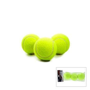 İBİCO İ19-003 ( 3PCS ) TENİS KORT TOPU ( POŞETLİ KARTELA AMBALAJ )*80