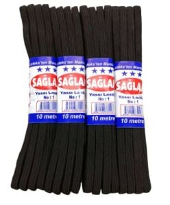 SAĞLAM HUZUR ( SİYAH ) ( YASSI ) NO-1 10MT DON LASTİK*20X25