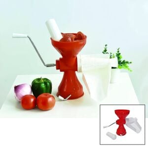 TOMATO JUİCER HC-21 (PLASTİK) ( SÜZGEÇLİ & HAZNELİ ) SALÇA MAKİNESİ (METAL KOLLU) (EV YAPIMI) (FİRESİZ) (PRATİK KULLANIM)*12