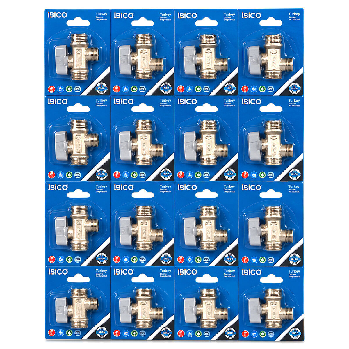 İBİCO K13-072 ( KÜRESEL FİLTRELİ ) TAHARAT MUSLUK ( VAKUMLU AMBALAJ )*16X15