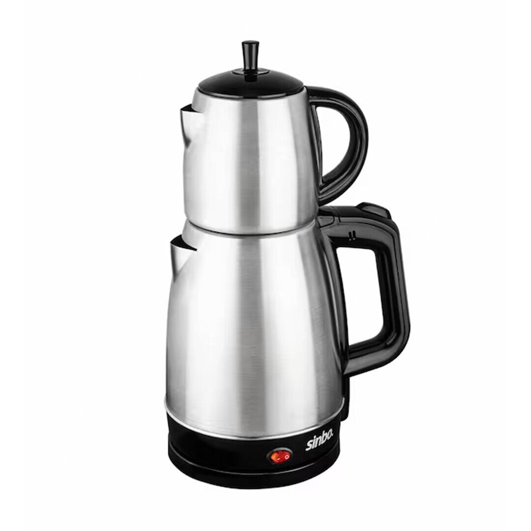 SİNBO STM-5831 ( 2İN1= ÇAYCI & KETTLE ) ( ÇELİK ) ELEKTRİKLİ ÇAY MAKİNESİ ( 1.7LT + 0.7LT ) ( ÇAY SÜZGEÇLİ ) ( 360° DÖNEBİLİR )*4