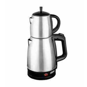 SİNBO STM-5831 ( 2İN1= ÇAYCI & KETTLE ) ( ÇELİK ) ELEKTRİKLİ ÇAY MAKİNESİ ( 1.7LT + 0.7LT ) ( ÇAY SÜZGEÇLİ ) ( 360° DÖNEBİLİR )*6