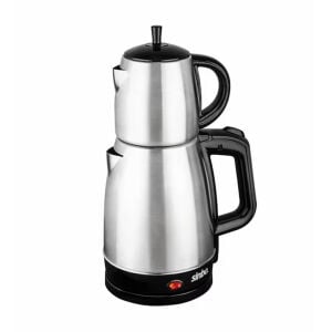 SİNBO STM-5831 ( 2İN1= ÇAYCI & KETTLE ) ( ÇELİK ) ELEKTRİKLİ ÇAY MAKİNESİ ( 1.7LT + 0.7LT ) ( ÇAY SÜZGEÇLİ ) ( 360° DÖNEBİLİR )*4
