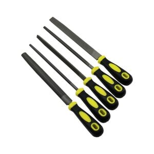BOSSRA BSR-275 ( 5PCS ) ÇELİK EĞE SETİ (BALIK SIRTI & ÜÇGEN & KARE & YUVARLAK & DÜZ GENİŞ) (EĞE=20CM+PLS.SAP=10CM= 30CM)*40