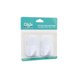 QLUX L-00735 ( 2PCS ) OPAK BEYAZ PLASTİK ASKI*48