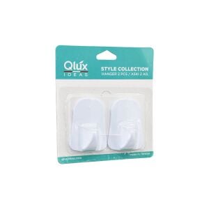 QLUX L-00735 ( 2PCS ) OPAK BEYAZ PLASTİK ASKI*32X2