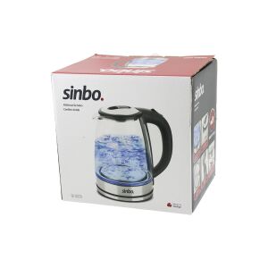 SİNBO SK-8029 ( CAM ) KETTLE SU ISITICISI ( 1.8LT ) ( GİZLİ REZİDANS )( 360° DÖNEBİLME ÖZELLİK ) ( 1850-2200W )*4