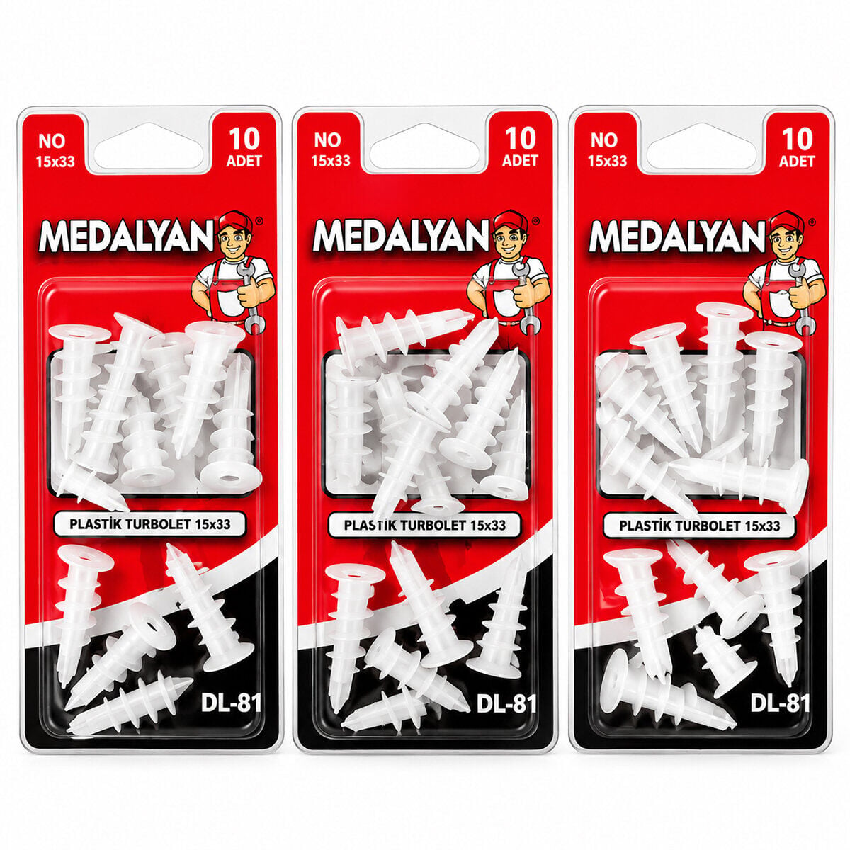 MEDALYAN DL-87 ( 15X33 ) PLASTİK TURBOLET*12X9