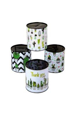 İBİCO ( BÜYÜK BOY ) ( Ç: 12.5CM & Y: 14.5CM ) METAL KUMBARA RESİMLİ*60=K