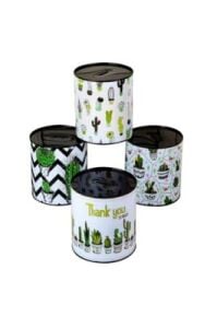 İBİCO ( BÜYÜK BOY ) ( Ç: 12.5CM & Y: 14.5CM ) METAL KUMBARA RESİMLİ*60=K