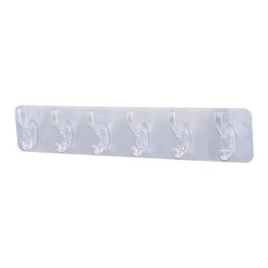 PABLITO HOME PBT-117 (6 KOLLU=5.8CM) MİKA KRİSTAL PLS.ASKI ( PVC ŞEFFAF YAPIŞKANLI ) (2-3 KG.TAŞIMA KAPASİTE) (6.2X34CM )*30X8