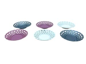 AVCILAR PLASTİK AV-090 ( 6PCS ) RENKLİ PLASTİK ÇAY TABAK*120