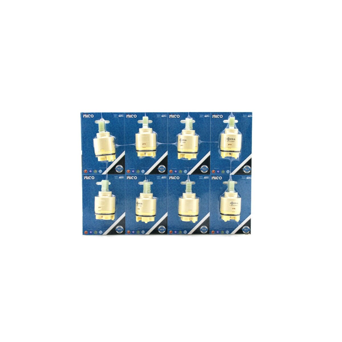 İBİCO K13-090 ( 40LIK & AYAKLI ) ( MİX ) BATARYA MUSLUK KARTUŞU ( VAKUMLU AMBALAJ )*16X15