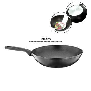 PAPİLLA RAGNAR ( WORK PAN ) ( 28CM ) ( ŞEF TAVA ) ( GRANİT ) ( DIŞ KIRÇIL ) ( TEK SAPLI ) ( BRKT-739446 )*6=K