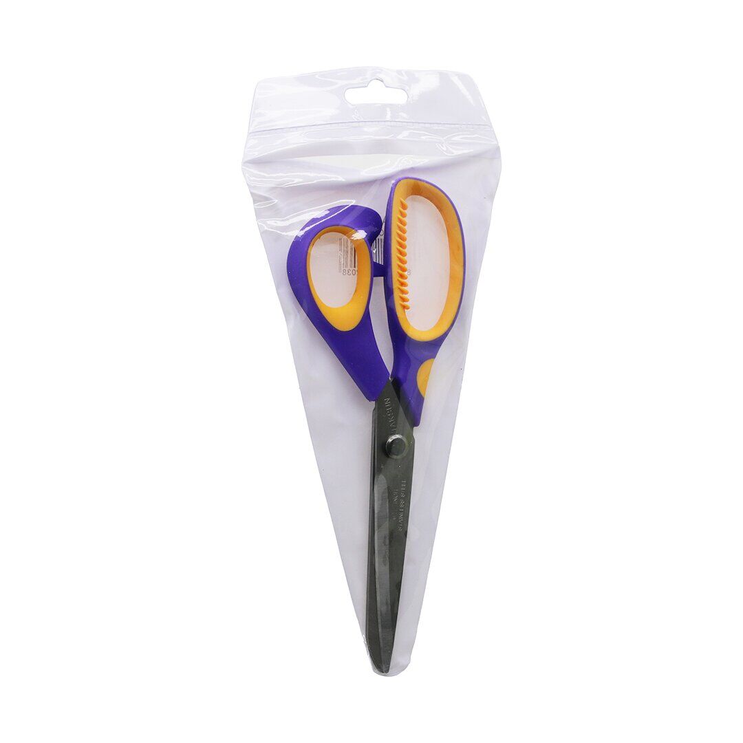 TAKSUN GL-203 ( 9½'' ) ( ALMAN STİLİ ) TERZİ MAKAS (RENKLİ PLASTİK SİLİKON DESTEKLİ SAP) (KESKİN GÜÇLÜ BIÇAKLAR)*12X12