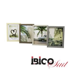 İBİCO İ12-018 ( 6''X8'' & 15X20CM ) ( İNCE & TEK RENK ÇERÇEVE ) AHŞAP RESİM ÇERÇEVESİ*36=K