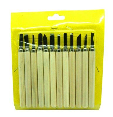 AHŞAP SAPLI ( 12PCS ) AHŞAP OYMA NEŞTER SETİ*120