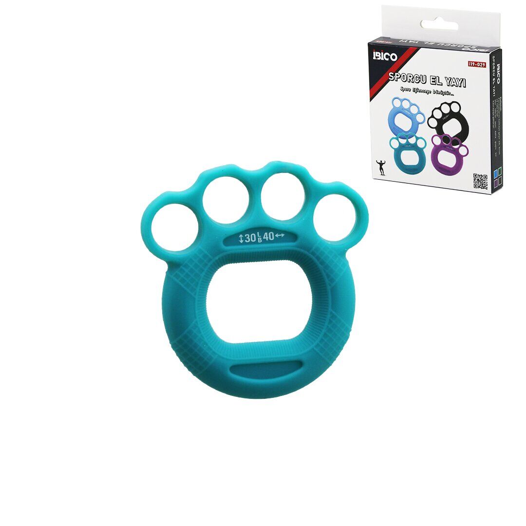 İBİCO İ19-029 ( MUŞTA MODEL ) SPORCU SİLİKON EL YAYI ( ÇİFT KULLANIM =  40LBS & 50LBS ) *300