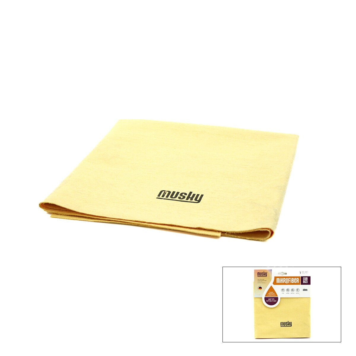 MUSKY ( GÜDERİ ) ( YIKAMA & KURULAMA ) BEZİ ( 50X70CM ) ( CAM - MUTFAK - ARABA - BANYO )*200