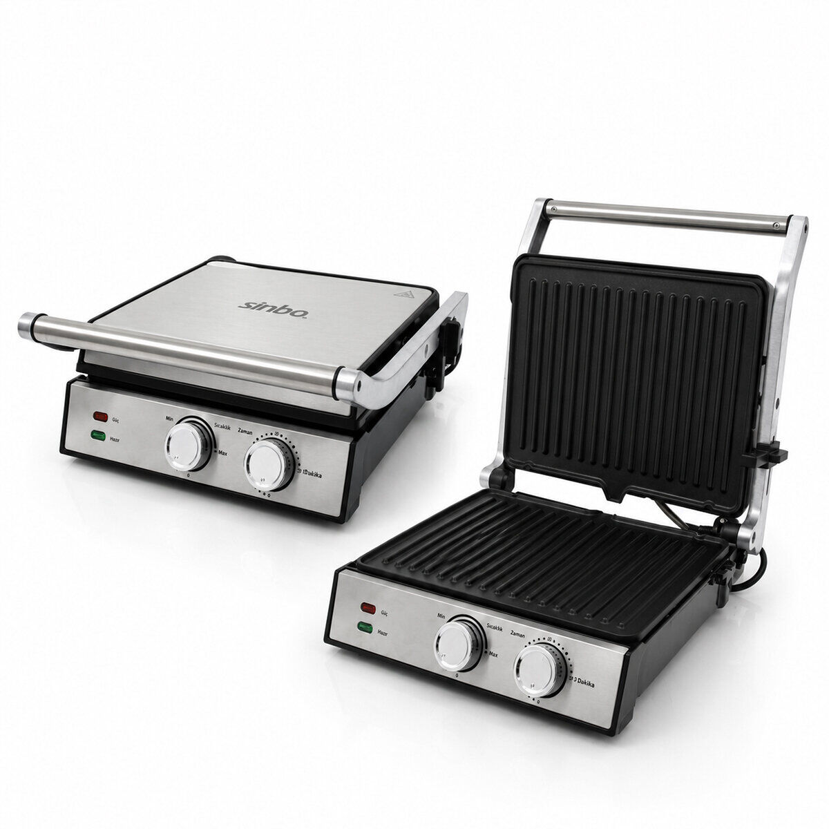 SİNBO SSM-2598 IZGARA VE TOST MAKİNESİ ( 4 DİLİM ) ( YAPIŞMAZ YÜZEY ) (2000W)*2