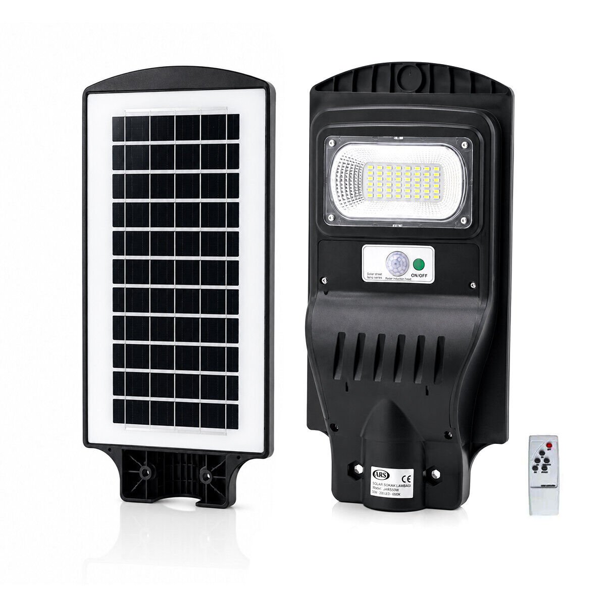 ARS-348964 ( 100W & 6500K ) ( SOLAR & GÜNEŞ ENERJİLİ ) SOKAK LAMBASI & ARMATÜR ( SENSÖRLÜ ) ( BAHÇE-BALKON-SOKAK )*10