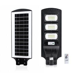 ARS-348966 ( 300W & 6500K ) ( SOLAR & GÜNEŞ ENERJİLİ ) SOKAK LAMBASI & ARMATÜR ( SENSÖRLÜ & KUMANDALI ) ( BAHÇE-BALKON-SOKAK )*5