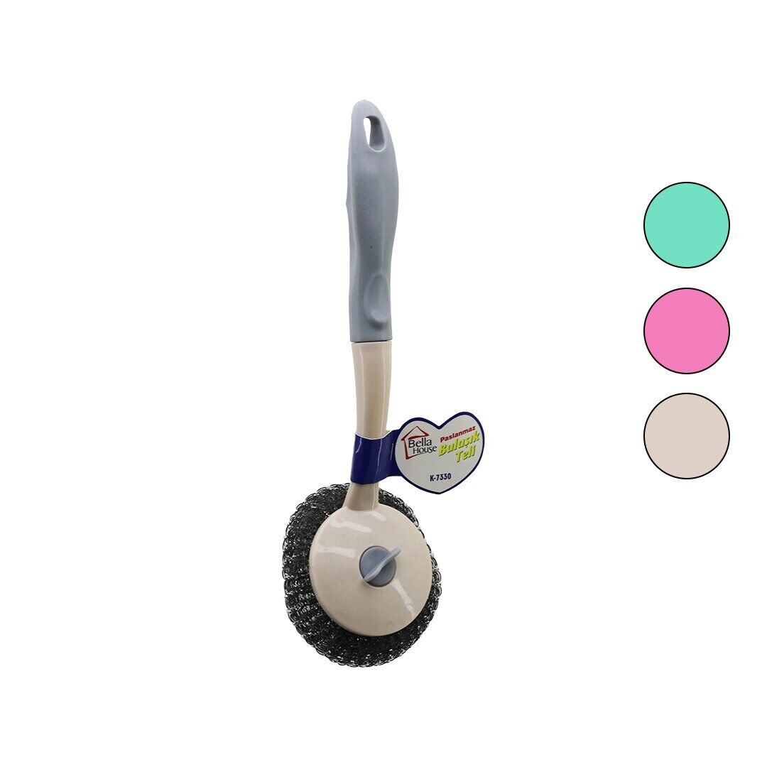 BELLA HOUSE K-7330 BULAŞIK TELİ UZUN SAPLI LÜKS*12X24