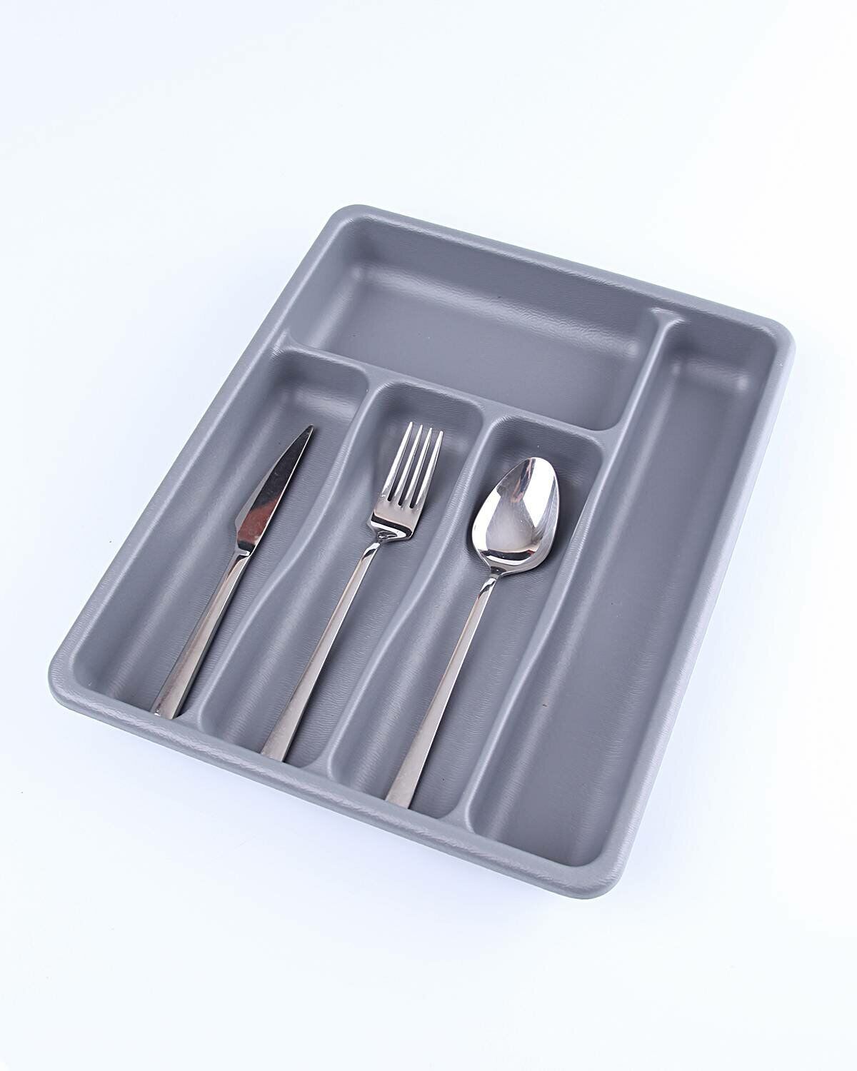 BARONESS BRNS-10894 ( GRİ & 5 BÖLMELİ ) ÇEKMECE İÇİ KAŞIKLIK*24