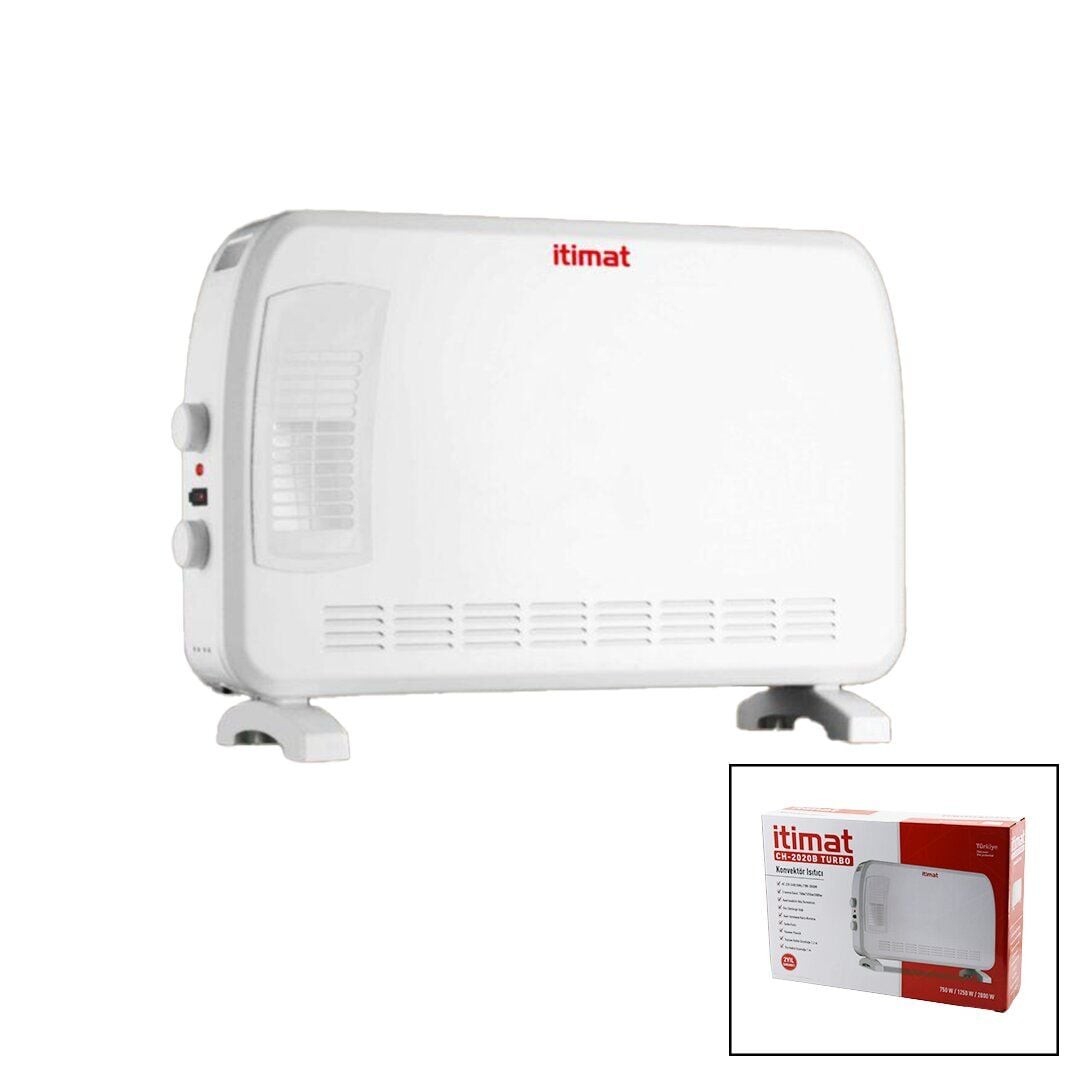 İTİMAT CH-2020B ( BÜYÜK BOY ) KONVEKTÖR ELEKTRİKLİ ISITICI ( SOBA ) ( TURBO ISITMA )( 3-KADEME ISI ) ( AYARLANABİLİR TERMOSTAT=750-1250-2000W )*1