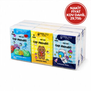 PABLITO HOME PBT-821 ( 8PCS ) ( MİNİ ) CEP ( KAĞIT ) MENDİL ( 9LU PAKET )*60=K
