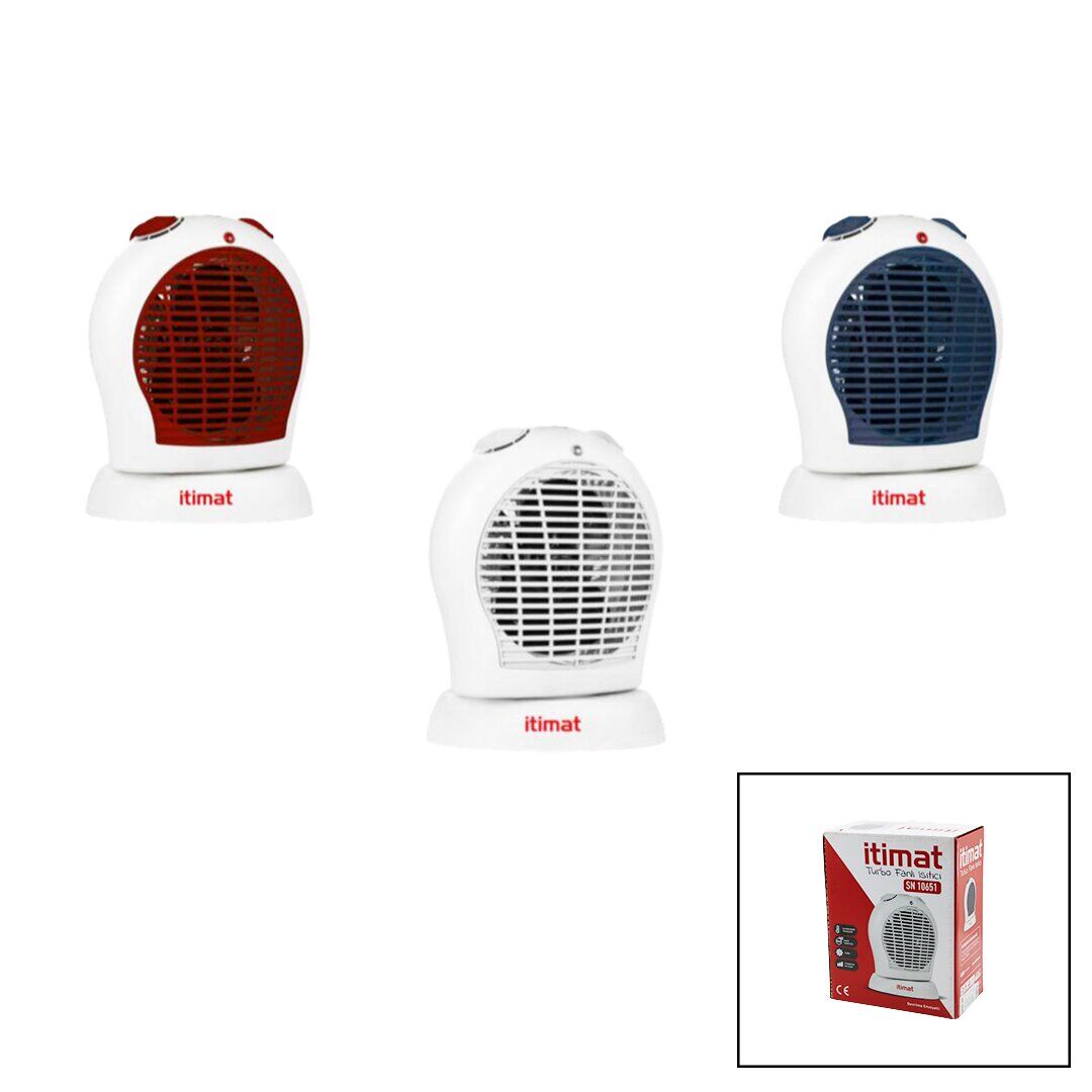 İTİMAT-10651 ( 2IN1 = SOBA SICAK & SOĞUK ) TURBO FANLI ISITICI ( 2 KADEME SICAK & 1 KADEME SERİN ) ( 2000W )*6