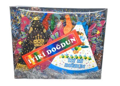 RENGARENK ŞEFFAF KÜÇÜK PARTİ SETİ TAKIM SÜS*24