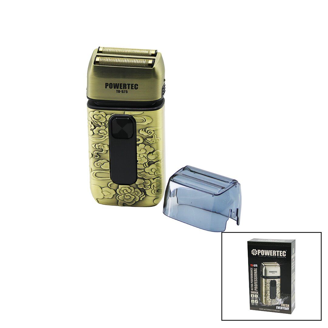 POWERTEC TR-575 (GÜNLÜK SIFIR SAKAL) DİJİTAL TRAŞ MAKİNESİ (METAL GÖVDE) (LED EKRAN& USB ŞARJ& YEDEK BIÇAK)*20
