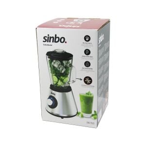 SİNBO SHB-7520 (TURBO) DOĞRAYICI BLENDER (BUZ KIRICI) (6LI BIÇAK=PASLANMAZ ÇELİK & 1.5LT CAM HAZNE) (2 KADEME HIZ) (400W) (18000 DEVİR/DK) (HAZNE=1.6LT)*4