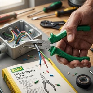 ELKA KOD-L006G ( 6'' ) ( KARGA BURNU ) ( YEŞİL ) SAPLI ( 160MM )*12X10